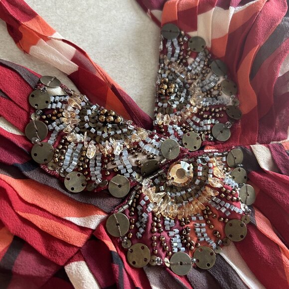 BCBGMaxAzria Embellished Halter Dress ASO Taylor Swift - Picture 4 of 8